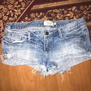 Distressed Denim Shorts